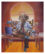 Premier tableau acheté par les collectionneurs. Au-delà de Ganesh, symbole de réussite, Guillaume Lévy-Lambert se retrouvait dans le côté "multi-tâche" David Chan, "CEO of Categories" Huile sur toile, 2007 MaGMA Collection