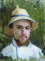 Gustave Caillebotte Autoportrait au chapeau d'été c.1872/1878 Huile sur toile 44x33 cm Collection particulière