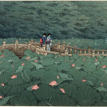 L’étang de Benten à Shiba de Kawase Hasui 3