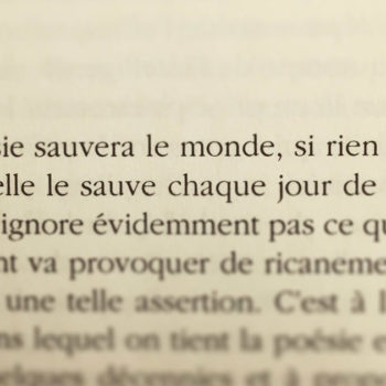 Jean-Pierre Siméon, la Poésie Sauvera le Monde