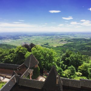 La vue depuis le château du Haut-Koenigsbourg