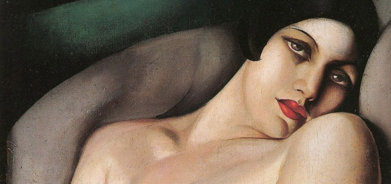 Le rêve (Rafaëla sur fond vert), Tamara de Lempicka 2