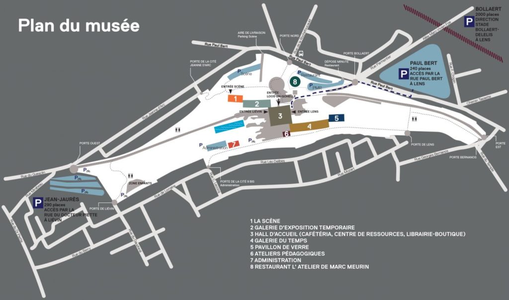 Plan du musée du Louvre Lens