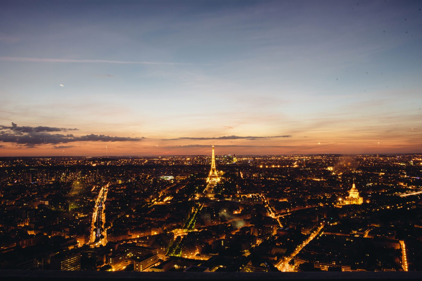 Paris de nuit depuis la Tour Montparnasse