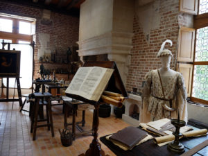 Château du Clos Lucé, reconstitution de l'atelier de Léonard De Vinci
