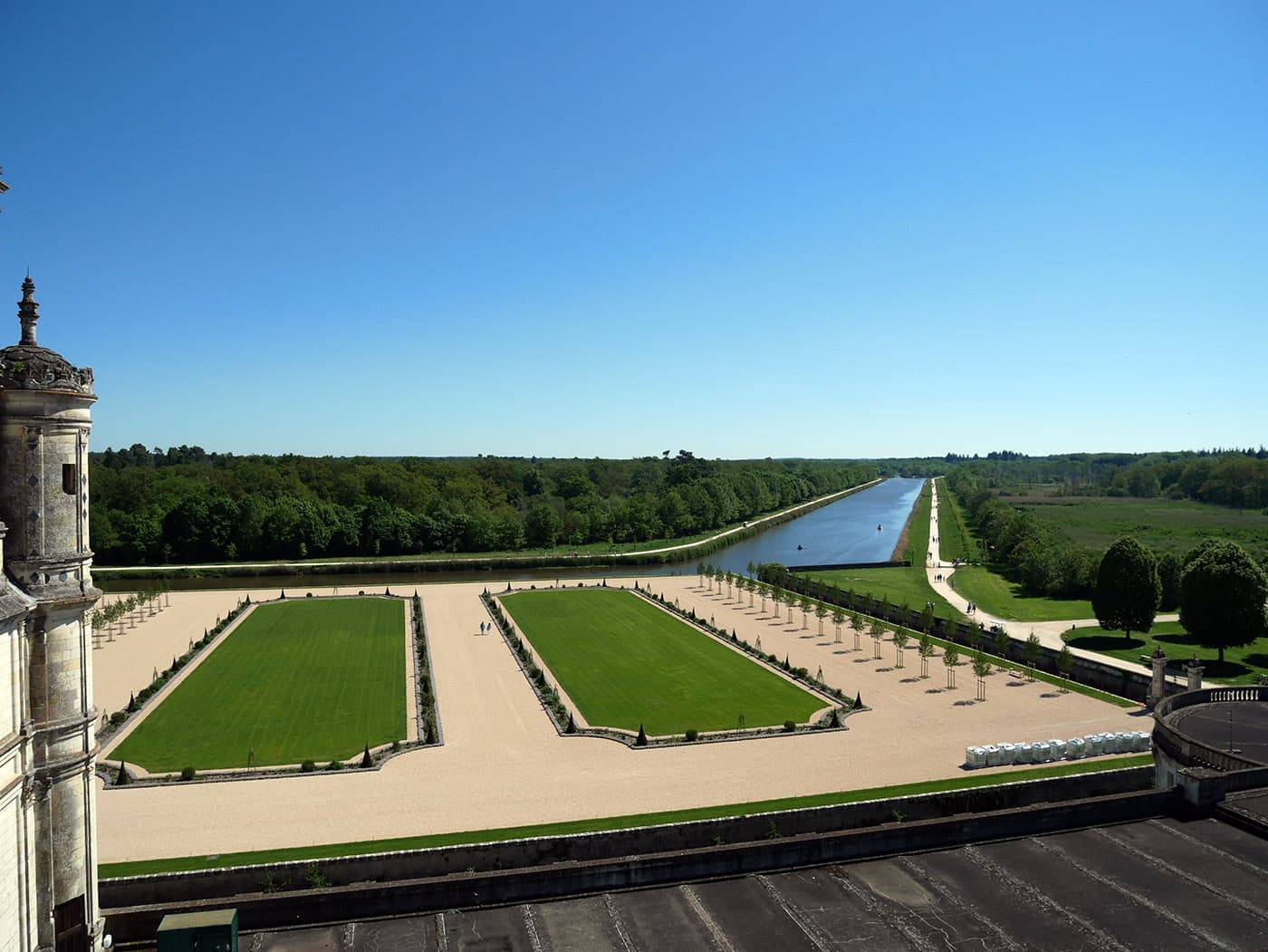 Les jardins à la française du château de Chambord