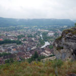 Le village d'Ornans dans le Doubs