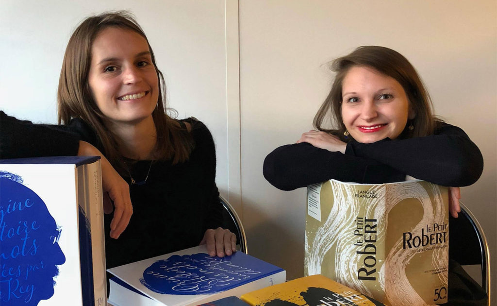 Claire-Aurélie Torpe et Camille Poirier en charge des réseaux sociaux pour le Robert