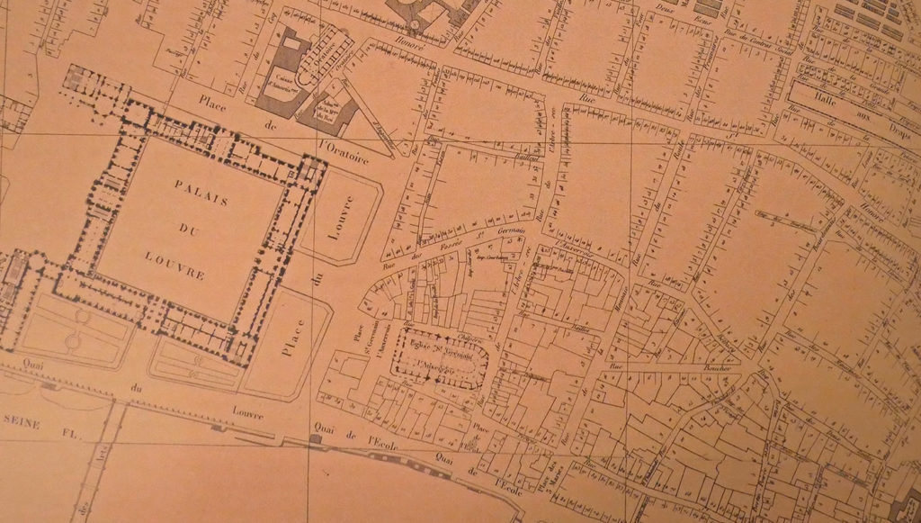 Paris - Extrait du plan de Jacoubet (1836)