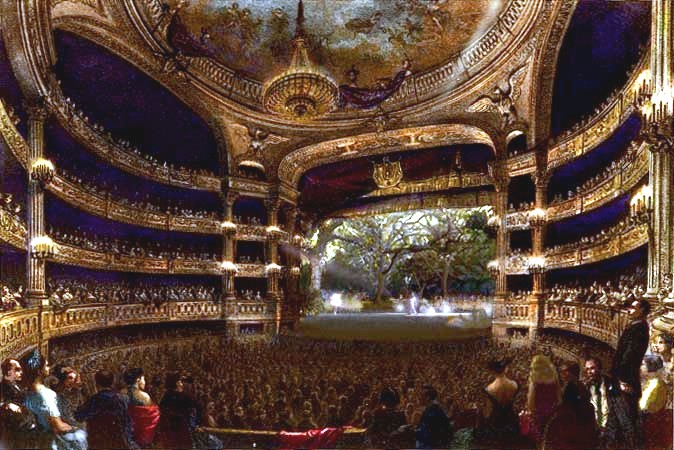 Grande salle du théâtre impérial de l'Opéra (salle Le Peletier)