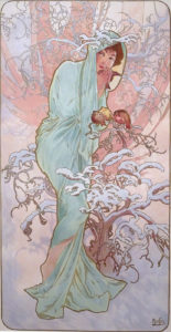 Alphonse Mucha, un peintre surdoué et engagé, à (re)découvrir au musée du Luxembourg 13 Mucha - Les Saisons : l'hiver