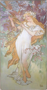 Alphonse Mucha, un peintre surdoué et engagé, à (re)découvrir au musée du Luxembourg 10 Mucha - Les Saisons : le printemps