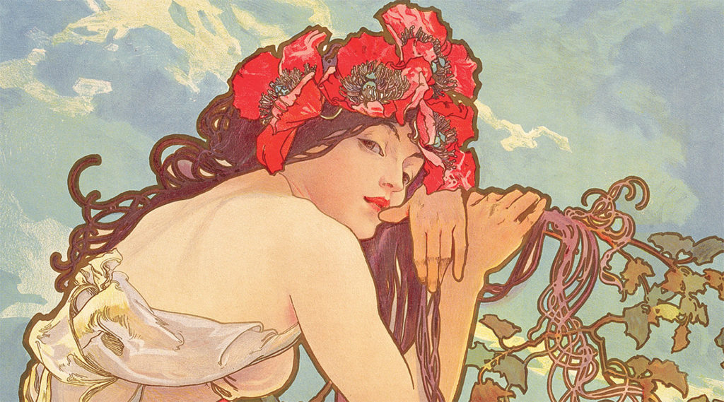 Alphonse Mucha, les Saisons, l'été