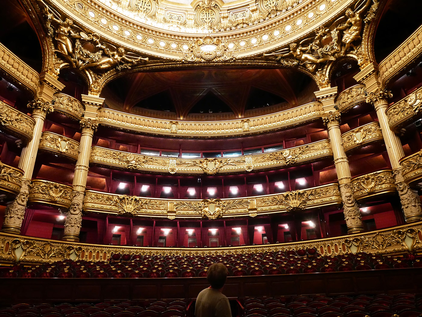 Театральный зал оперы Гарнье
