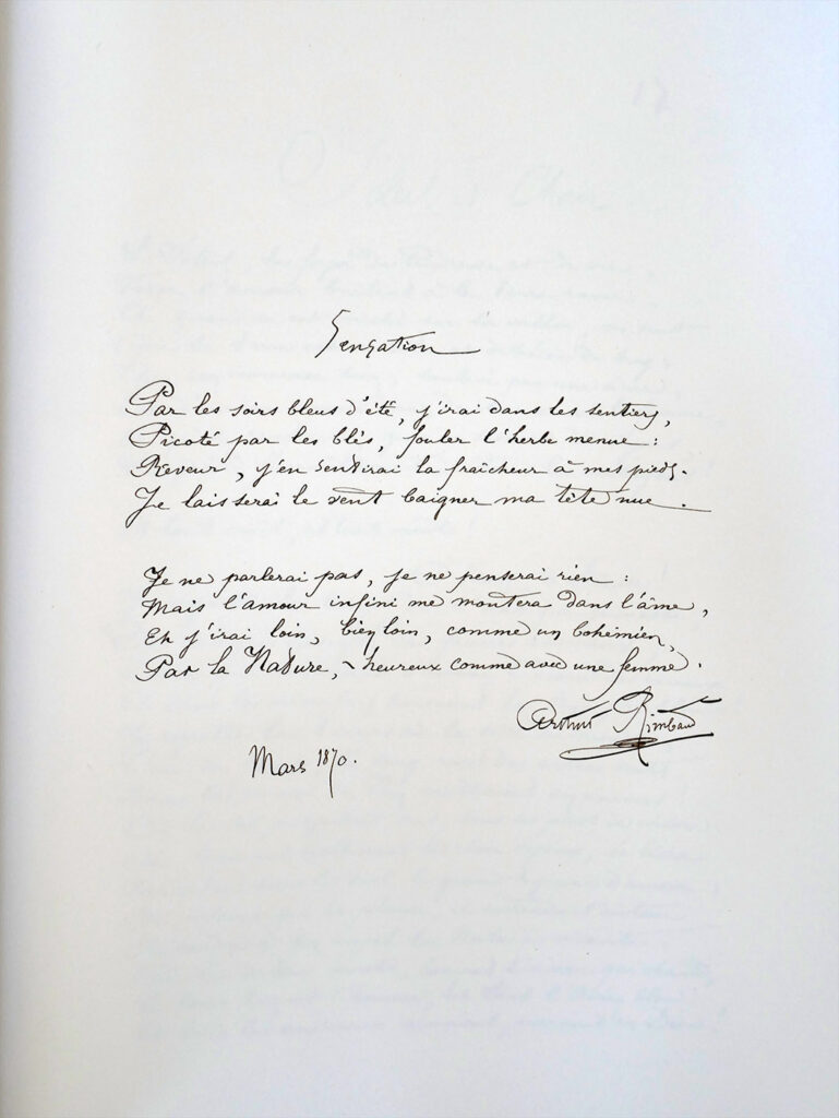 Les manuscrits de Rimbaud publiés aux éditions des Saints Pères 2