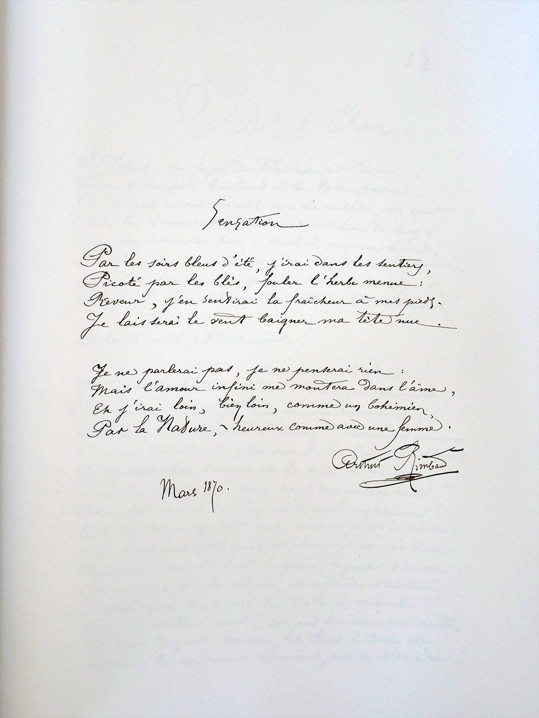 Les manuscrits de Rimbaud publiés aux éditions des Saints Pères ...