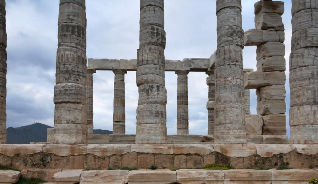 Ruines du temple de Poséidon à Cap Sounion