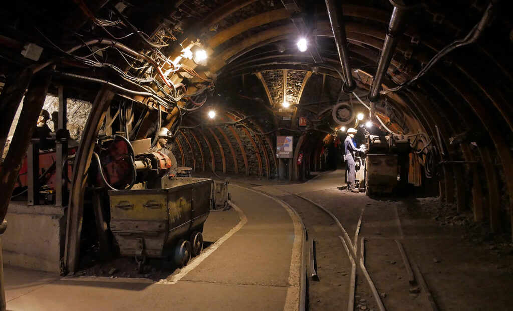 Reconstitution de l'intérieur d'une mine au Centre Historique Minier de Lewarde