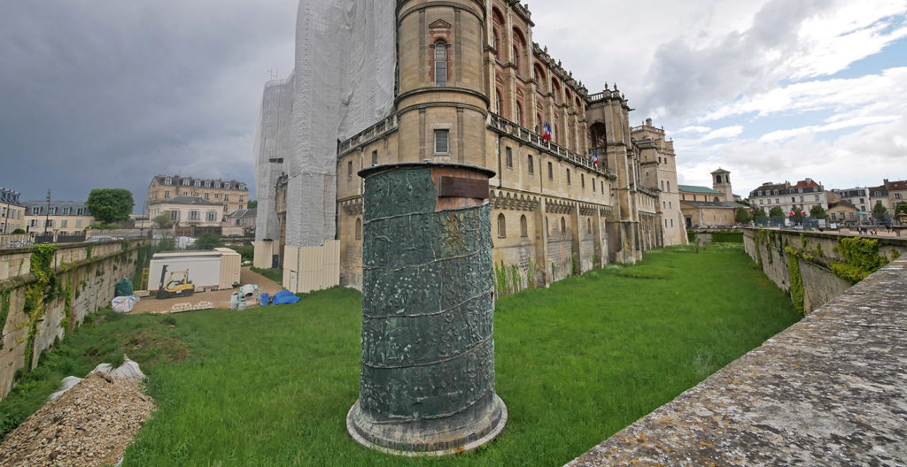Copie de la colonne Trajane de Rome au château de Saint Germain en Laye