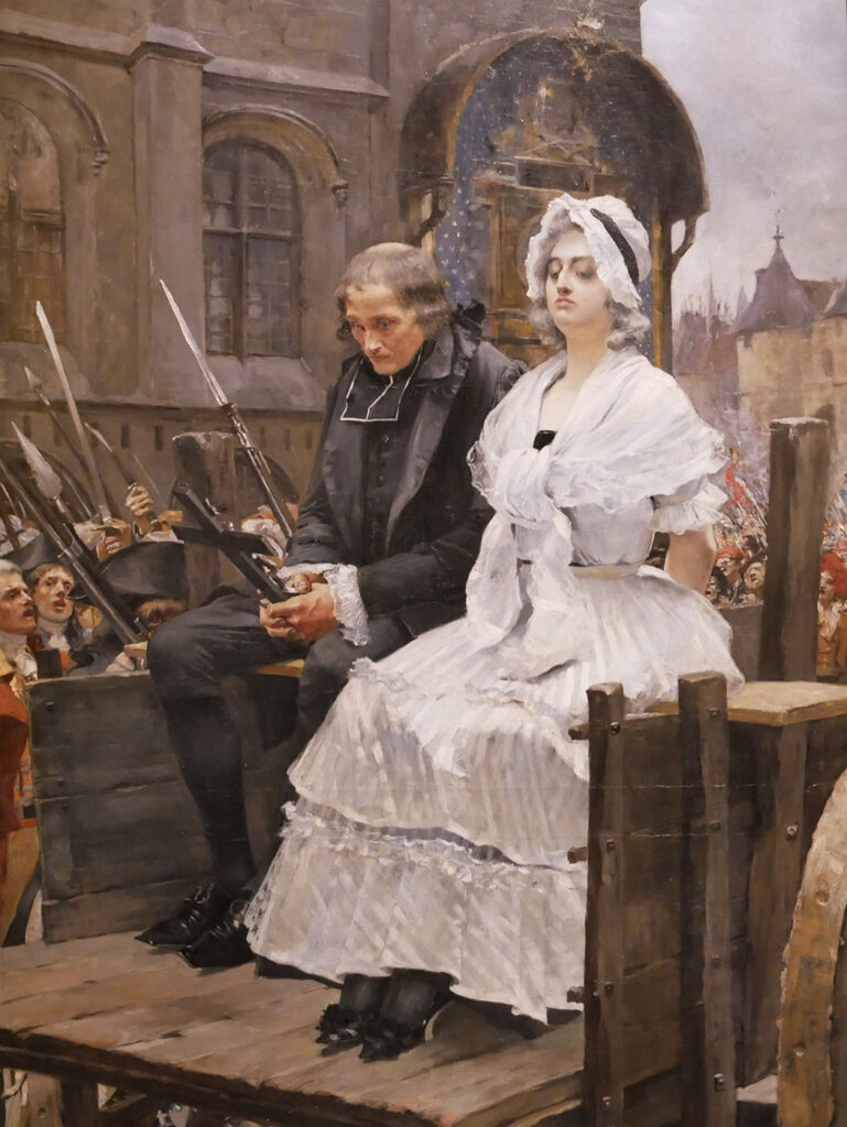 François Flameng, Marie-Antoinette se rendant au supplice, 1885