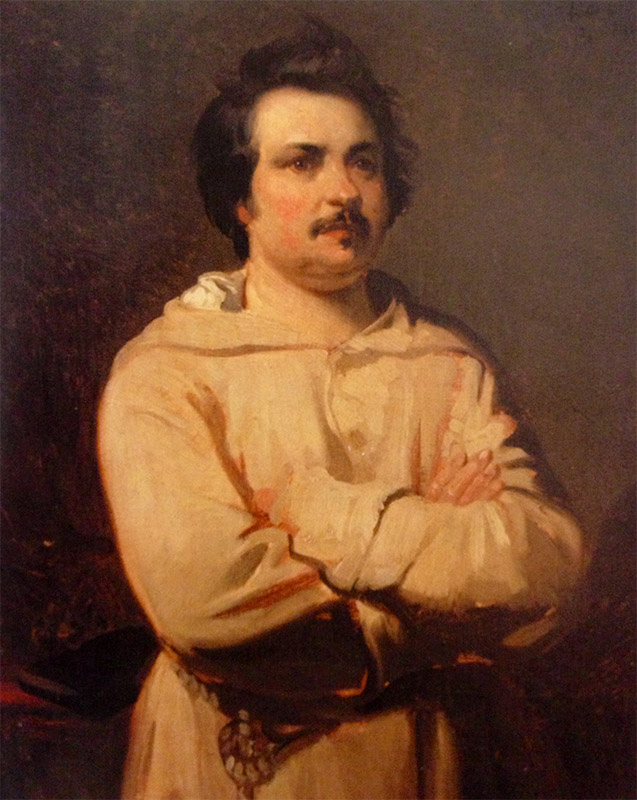 Portrait de Honoré de Balzac par Louis Boulanger
