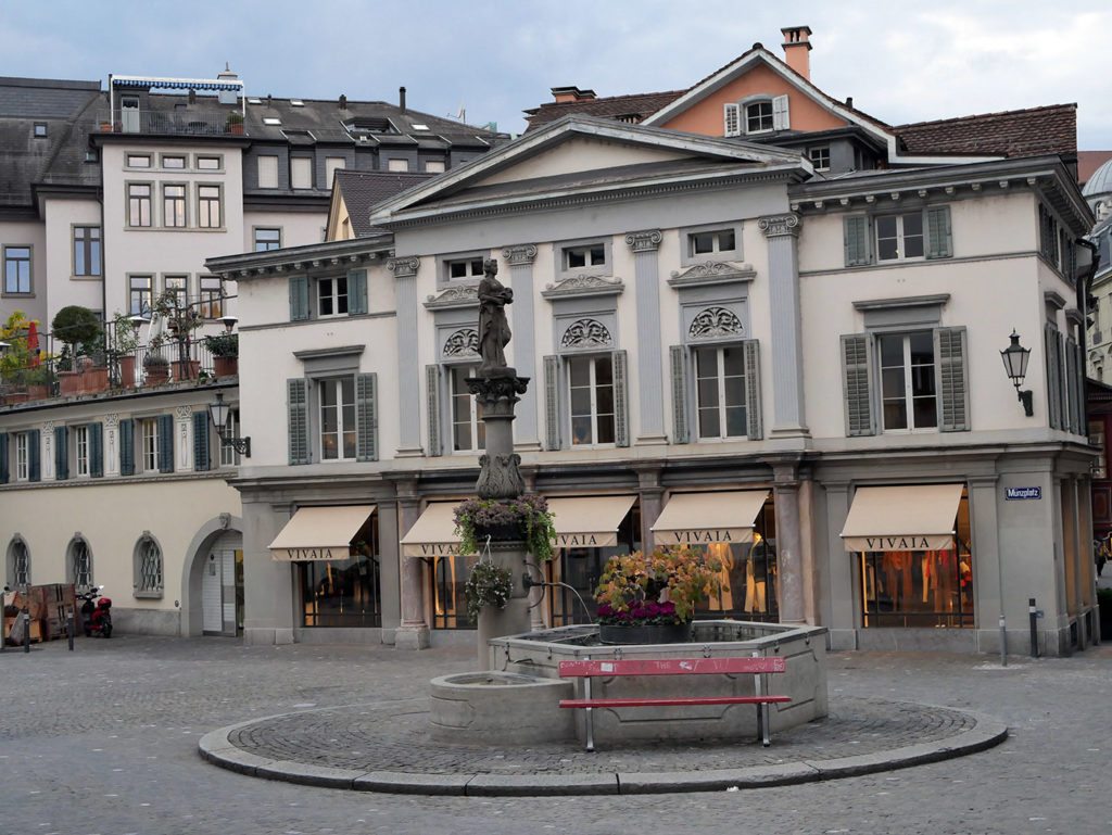 Fontaine à Zurich