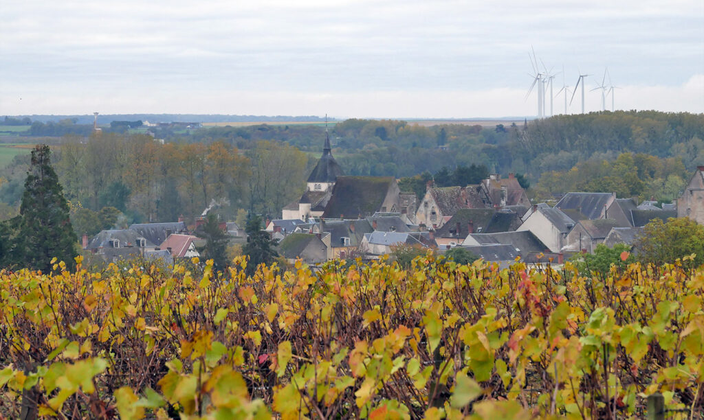Village et vignes de Reuilly dans la Champagne Berrichonne