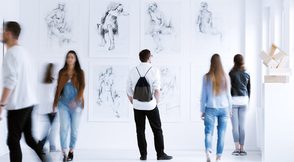 Visite d'une exposition