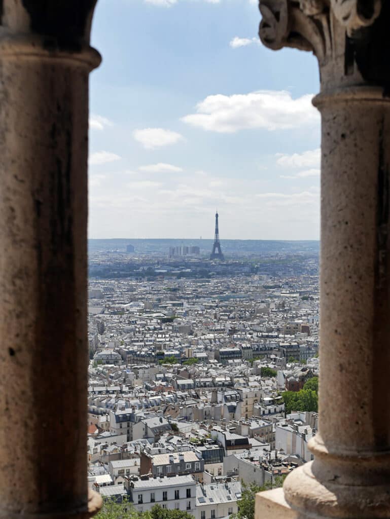 Paris view from the Sacre-Coeur basilica