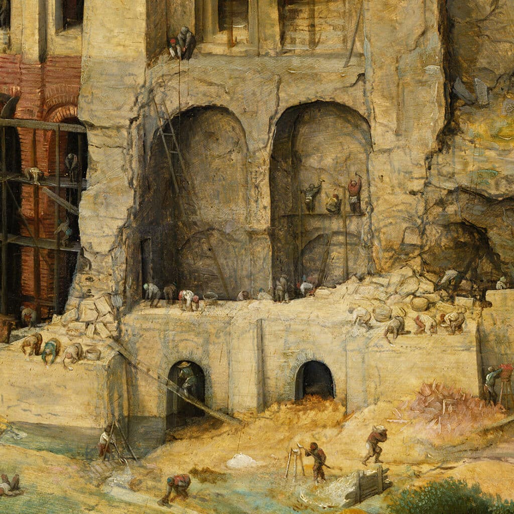 Les sens cachés de la Grande Tour de Babel de Brueghel l'ancien 4