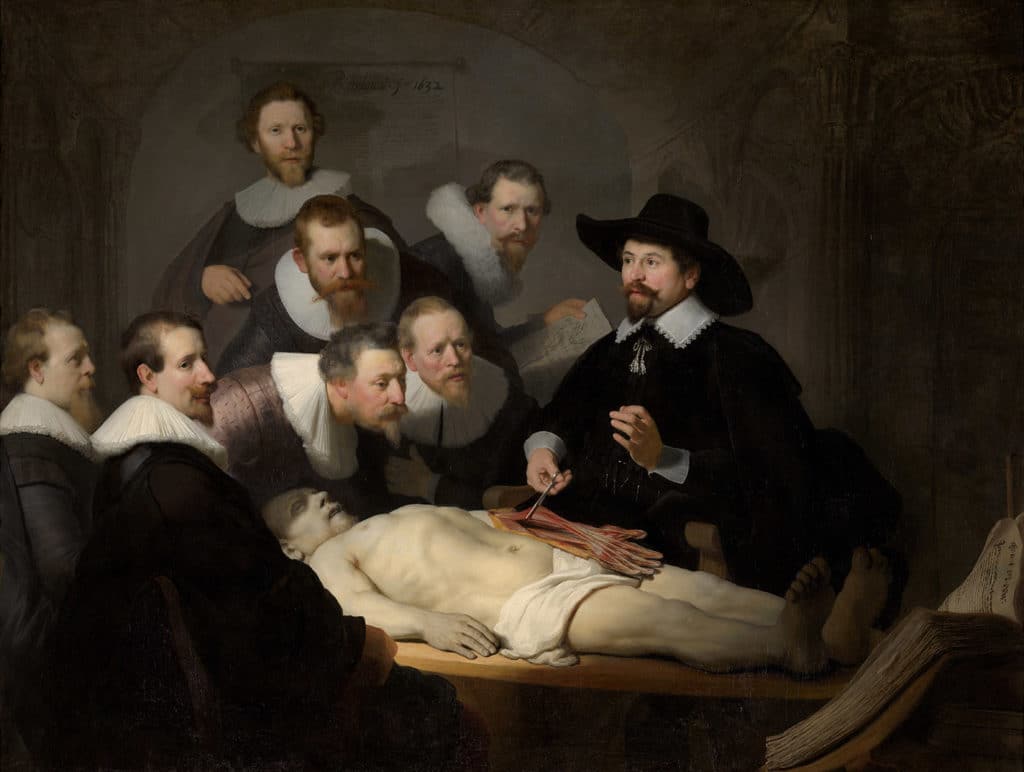 Rembrandt, The anatomy lesson of Nicolaes Tulp, 1632