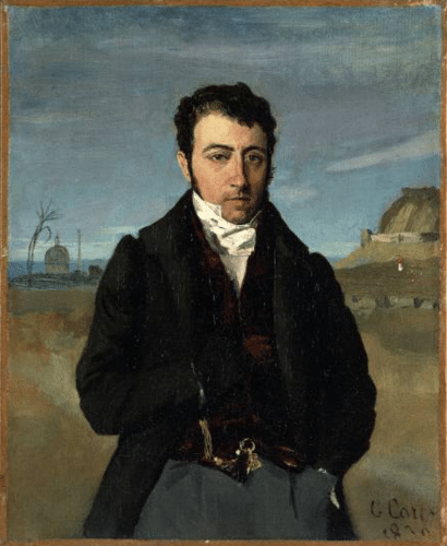 Portrait of François Auguste Biard by Corot, 1830