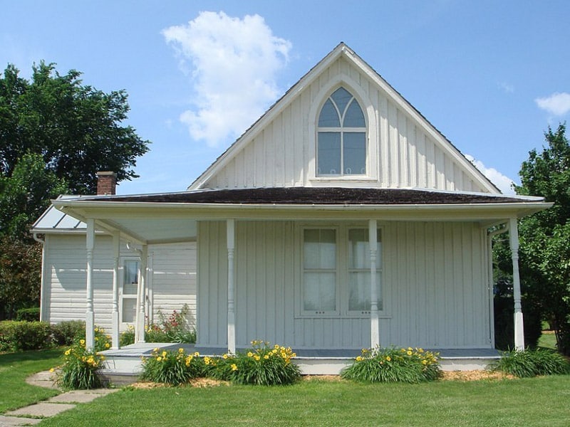 La maison qui a inspiré le tableau American Gothic à Grant Wood