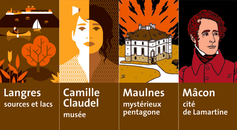 Panneaux marron des autoroutes