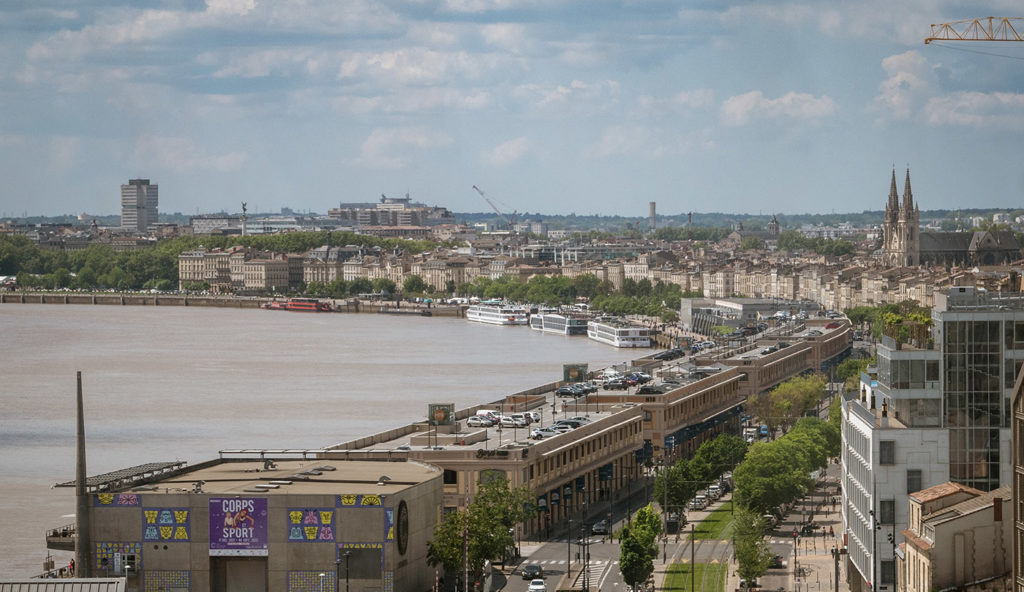 Vue sur Bordeaux depuis la Cité du VIn