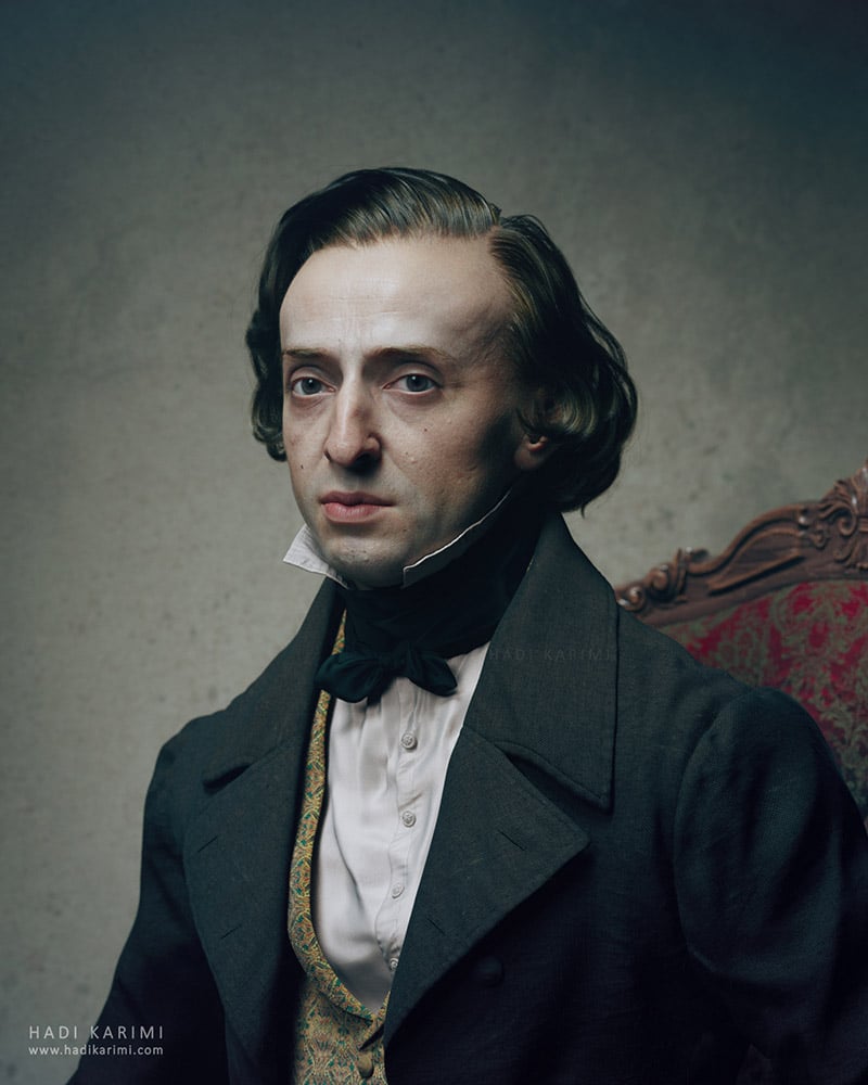 Visage de Frédéric Chopin