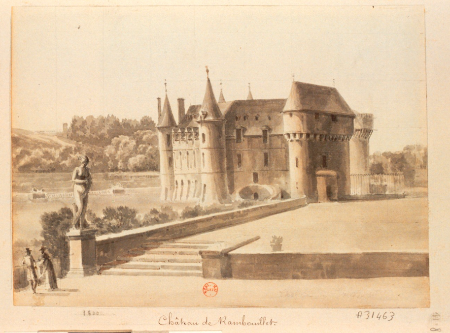 Le château de Rambouillet au début du XIXe siècle