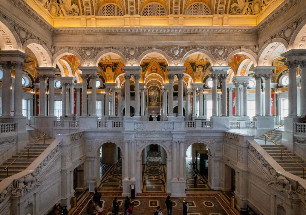 La Bibliothèque du Congrès à Washington