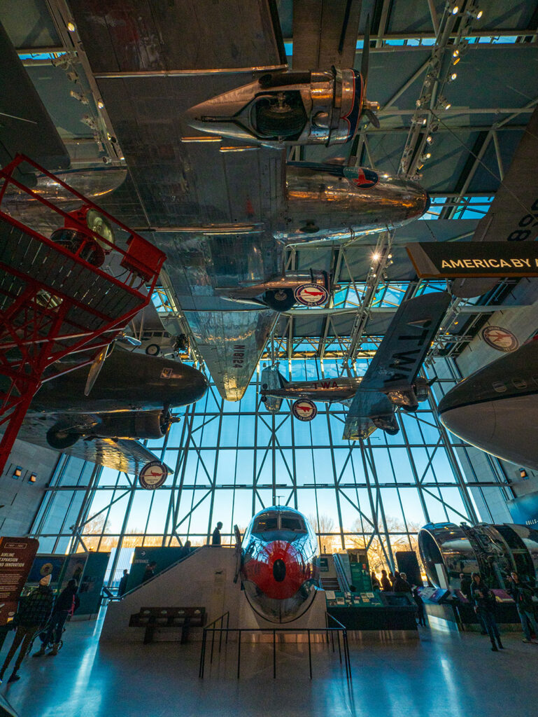 Le musée de l'air et de l'espace à Washington