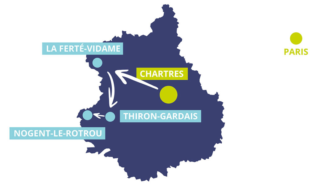 Carte du Perche en Eure-et-Loir