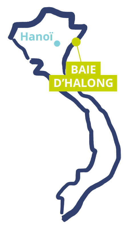 Carte de la baie d'halong