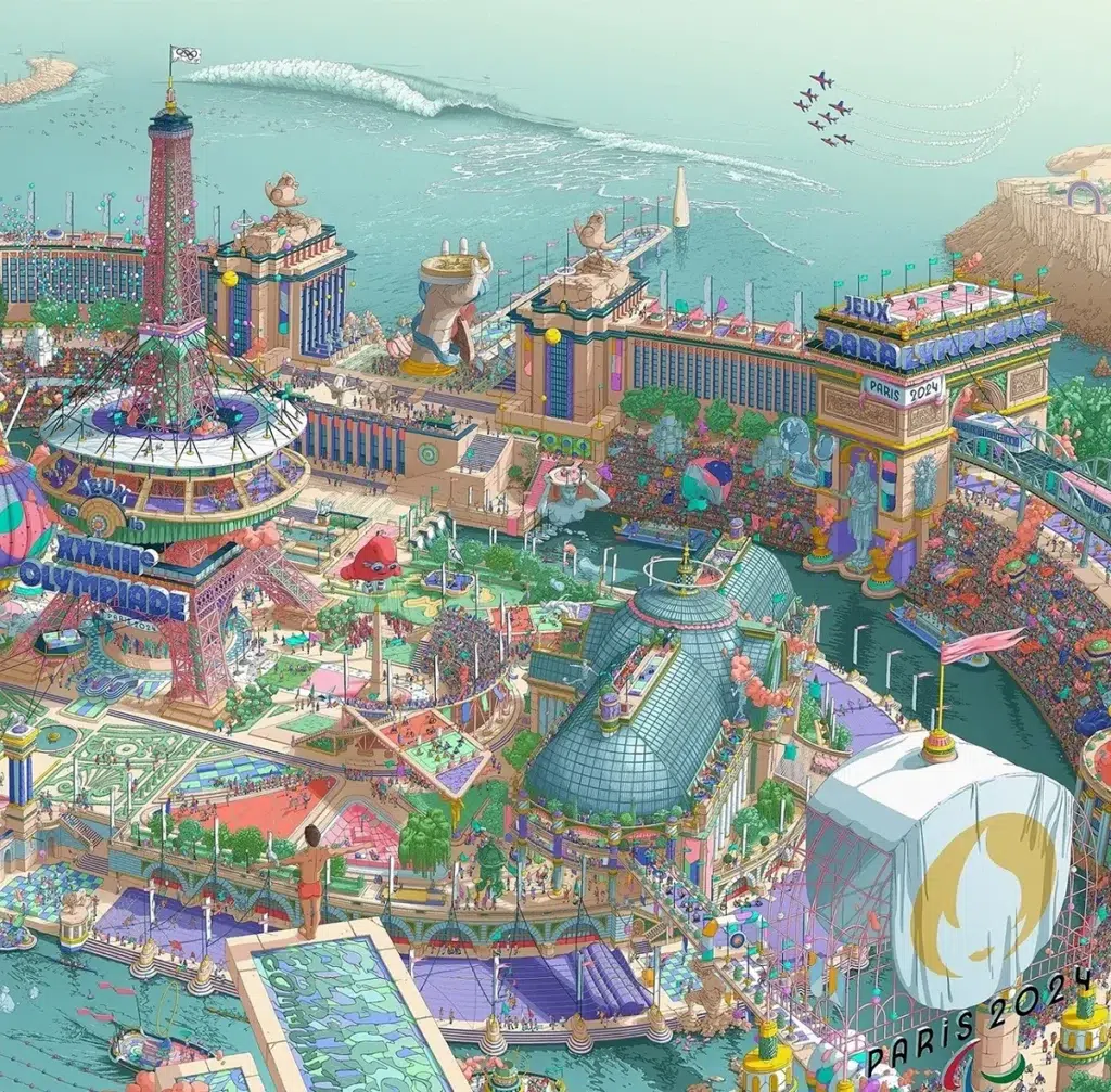 Affiche des jeux olympiques de Paris 2024