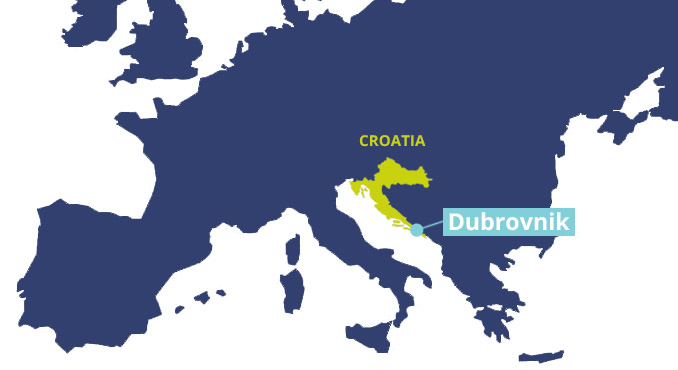 Dubrovnik map
