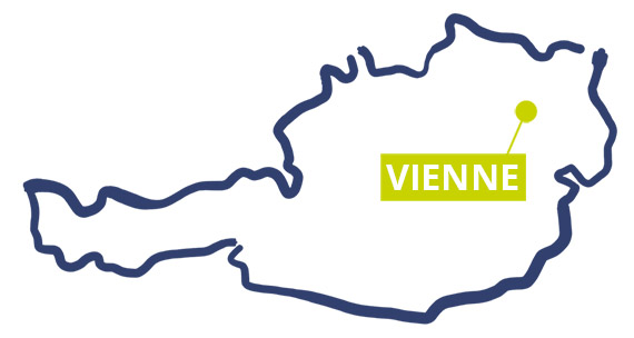 Carte de Vienne, en Autriche