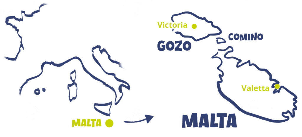 Map of Malta