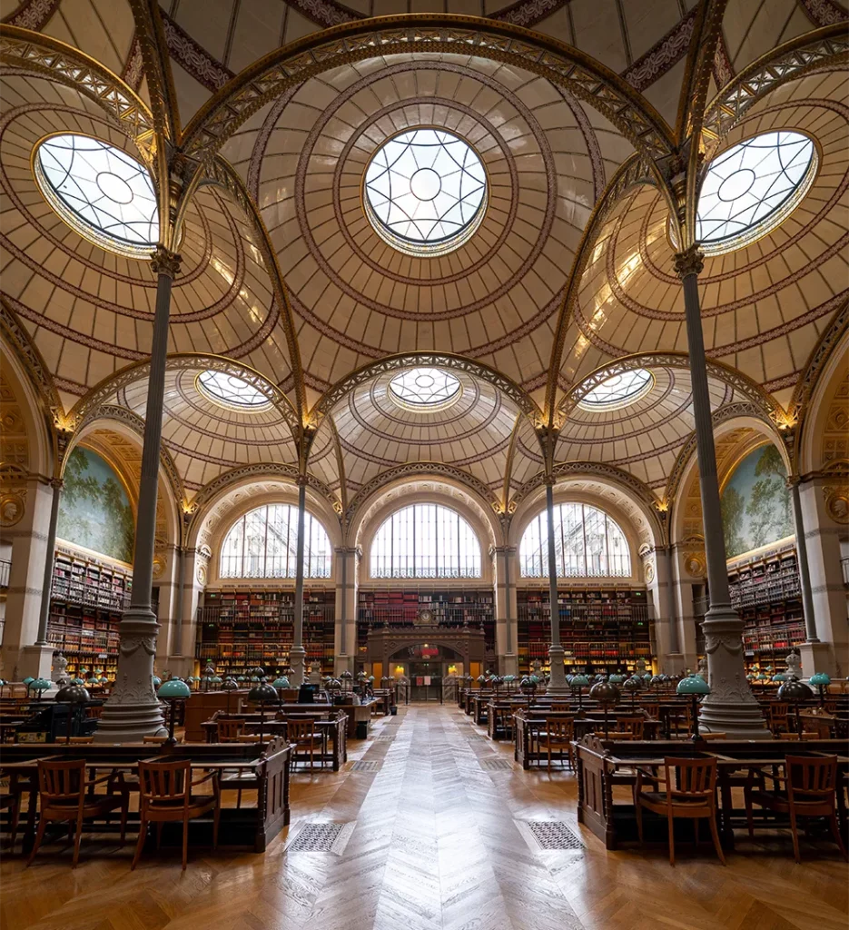 La salle Labrouste, bibliothèque de l'INHA à Paris