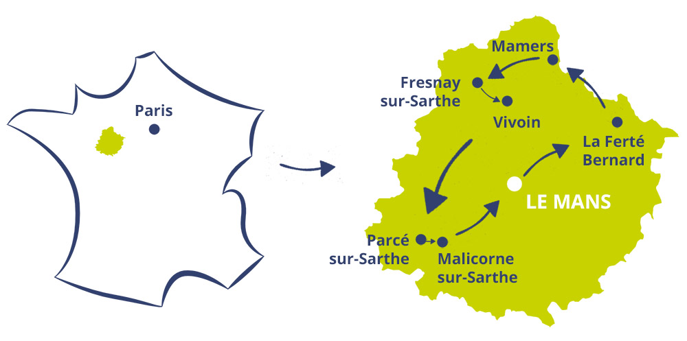 A la découverte de la Sarthe : itinéraire entre villages de charme et artisanat d’art 3 A la découverte de la Sarthe : itinéraire entre villages de charme et artisanat d’art 1