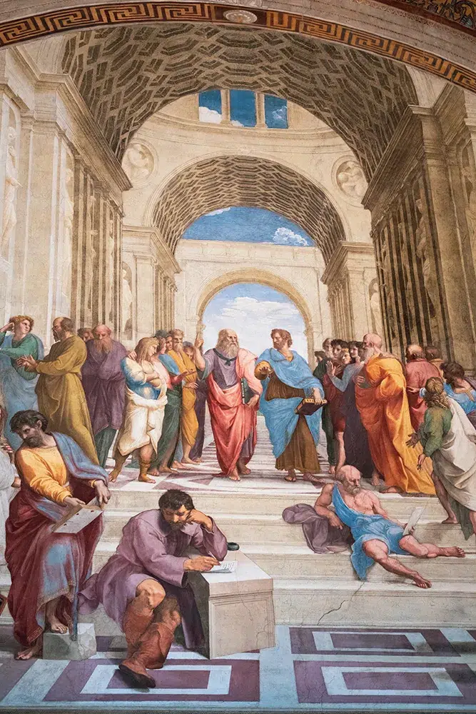 L'école d'athènes de Raphaël
